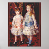 Renoir - Pintura rosa e azul, famosa,