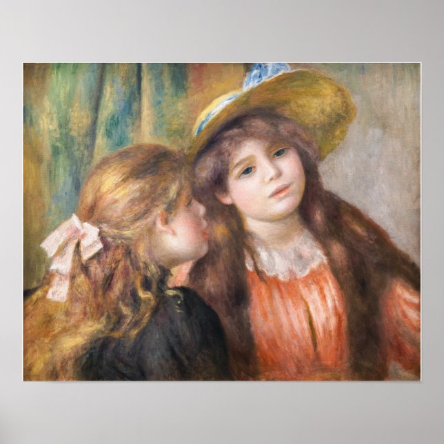 Poster Renoir - Retrato de Duas Meninas (Frente)