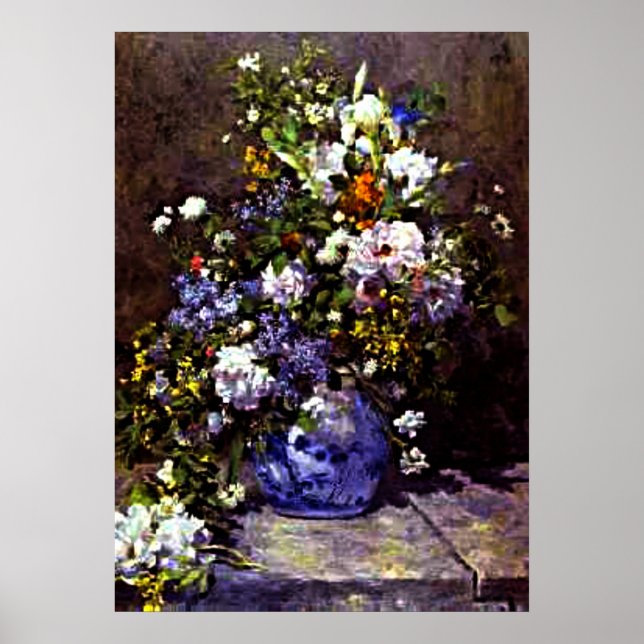 Póster Renoir - Vase Azul (Frente)