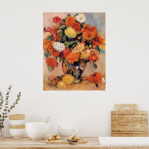 Poster Renoir - Vaso de Flores, 1884,