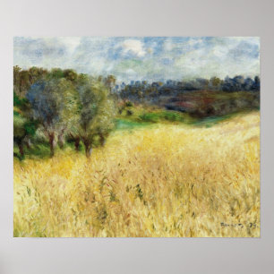 Poster Renoir - Wheatfield 1879