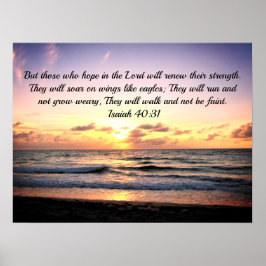 POSTER RENOVAR A NOSSA FORÇA EM DEUS ISAIAH 40:31 VERSE