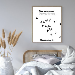 Poster Renove Sua Mente Arte de Parede – Cartaz Cristão M