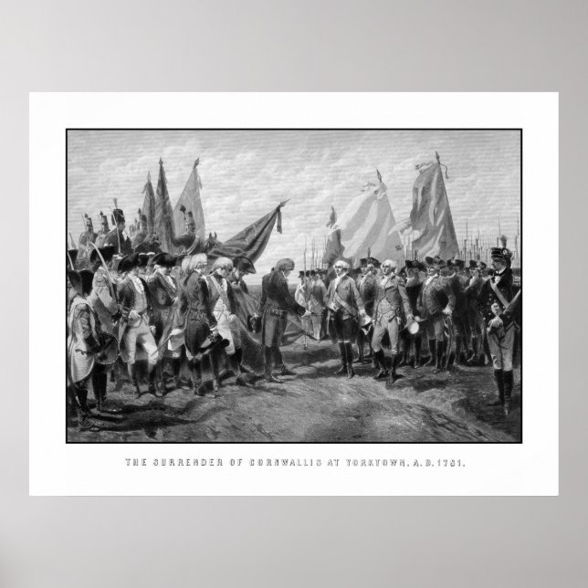 Póster Renúncia De Cornwallis Em Yorktown (Frente)