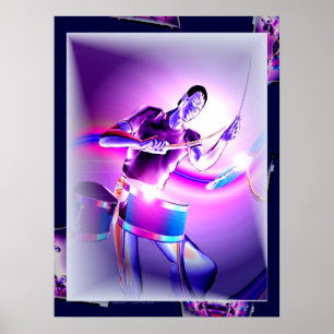 Poster Repercussão - baterista roxo