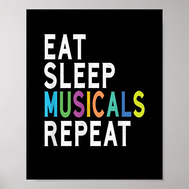 Poster Repetição de Músicos do Sono (Frente)