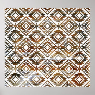 Poster Repetição geométrica, fundo texturizado