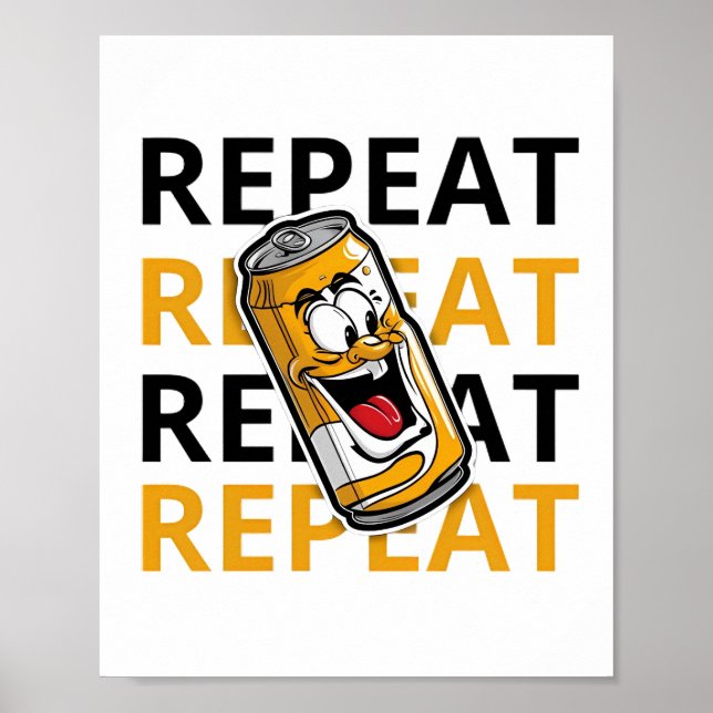 Poster Repetir Cerveja (Frente)