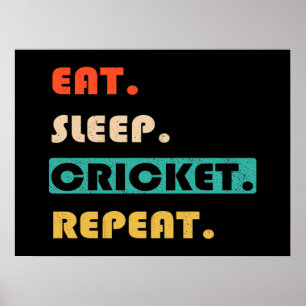 Poster Repetir Críquete de Repouso