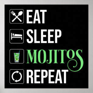 Poster Repetir Mojitos de Sono