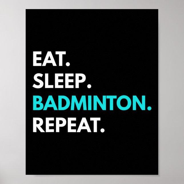 Poster Repetir o emblema de dormir - Camisetas de emblema (Frente)