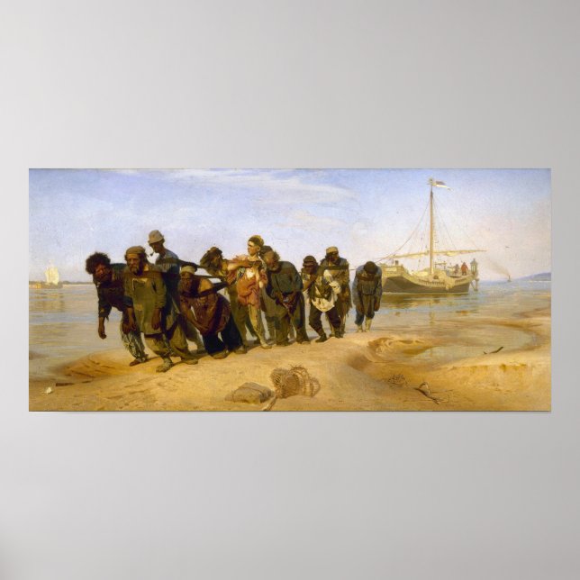 Poster Repin - Carregadores de Barco no Volga (Frente)