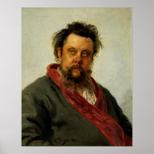 Poster Repin - Compositor MP Mussorgsky