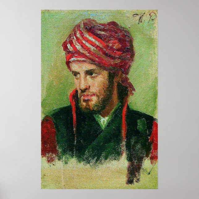 Poster Repin - Jovem com Turbante (Frente)