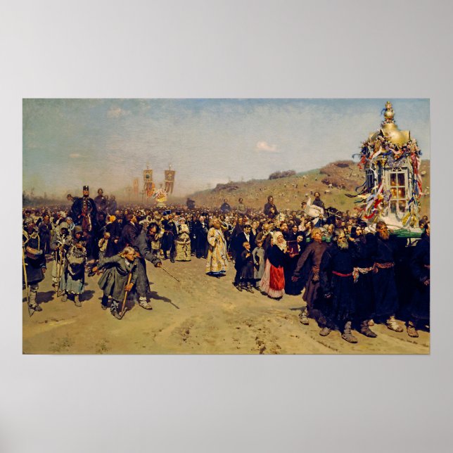 Poster Repin - Procissão Religiosa Na Província De Kursk (Frente)