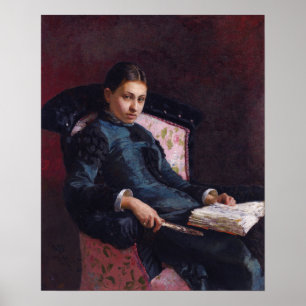 Poster Repin - Vera Repina, Artist's Wife 1878