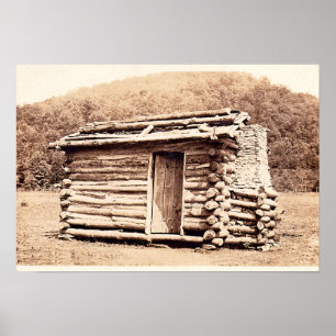Póster Réplica da primeira cabine construída em Kentuck