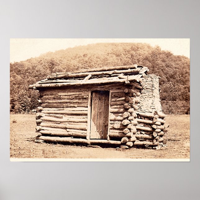 Póster Réplica da primeira cabine construída em Kentucky (Frente)