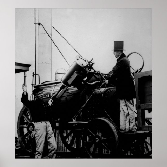 Poster Réplica do Rocket de Stephenson, 1929 (Frente)