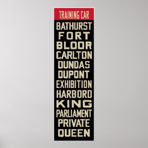 Póster Réplica Rollsign do PCC de Toronto (parte I)