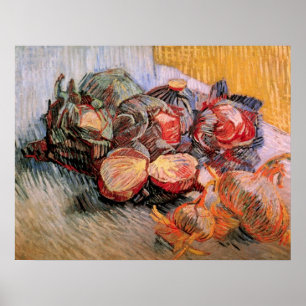 Poster Repolhos Vermelhos e Cebolas por Vincent van Gogh