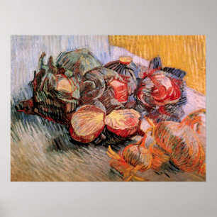 Poster Repolhos Vermelhos e Cebolas por Vincent van Gogh