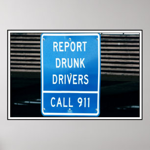 Poster Report Drunk Drivers