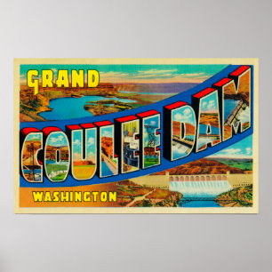 Póster Represa grande de Coulee, Washington 2