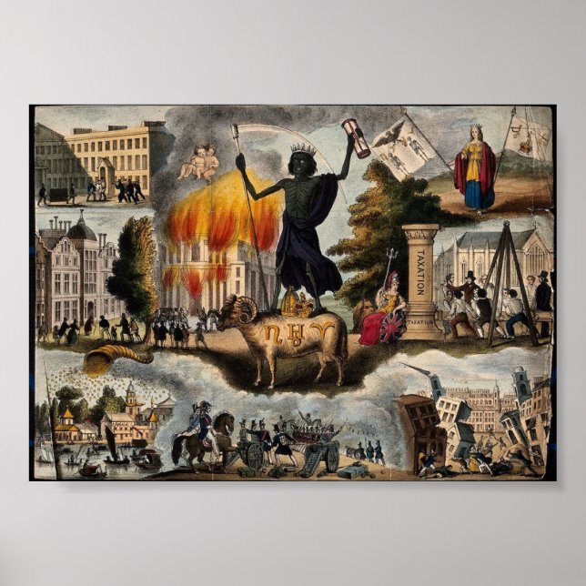 Poster Representação Antiga do Apocalipse (Frente)