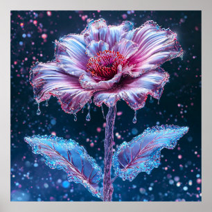 Poster Representação artística de uma flor