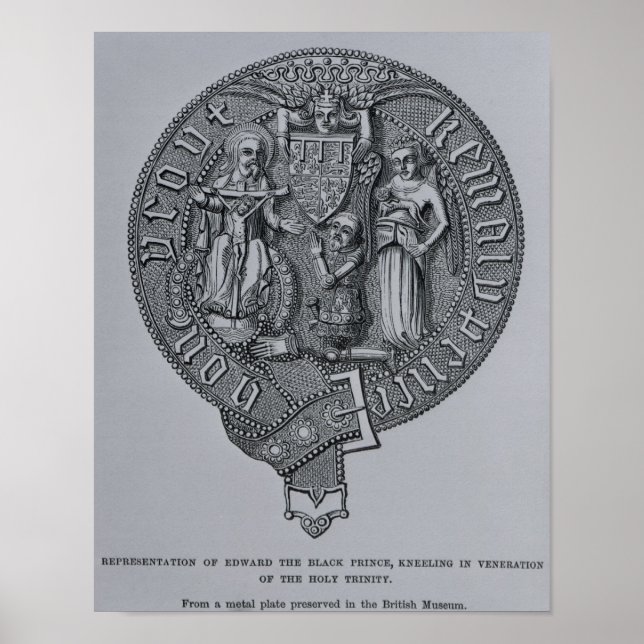 Póster Representação de Edward o Príncipe Negro (Frente)