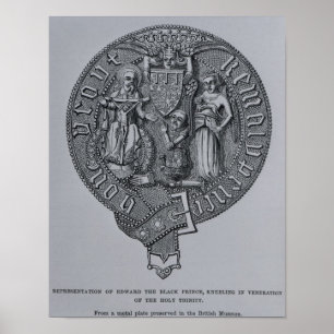 Póster Representação de Edward o príncipe preto