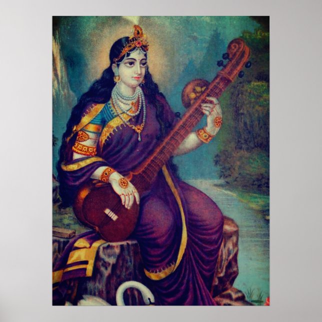 Poster Representação de Sarasvati (Frente)