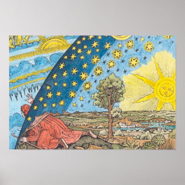 Poster Representação Fantástica do Sistema Solar (Frente)