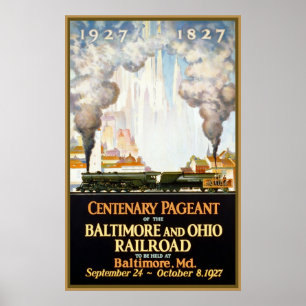 Póster Representação histórica centenária Baltimore e