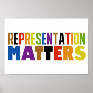 Poster Representação Importa Arco-íris Diversidade