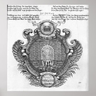 Póster Representação pictórico