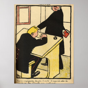 Póster Reprimendas de um professor seu aluno dos crimes