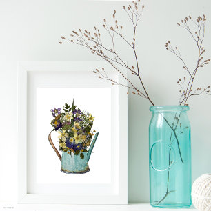 Poster Reprodução De Flores Pressionadas Em Água