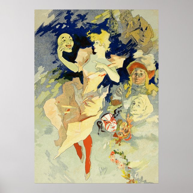 Póster Reprodução de "La Danse", 1891 (lito) (Frente)