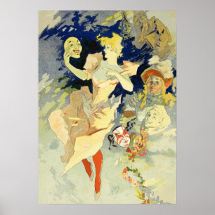 Póster Reprodução de "La Danse", 1891 (lito)