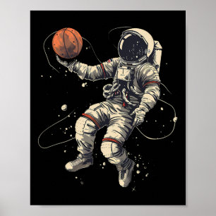 Poster Reprodutor de Sketll Trabalho de arte Astronaut La
