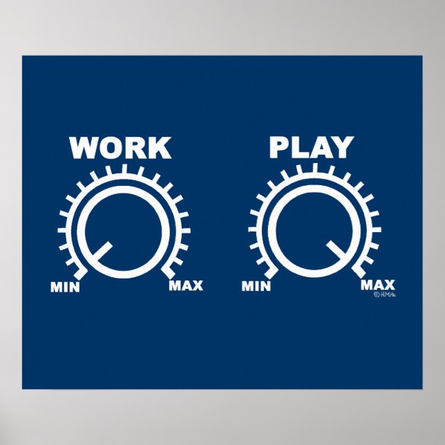 Póster Reproduzir duro (Frente)