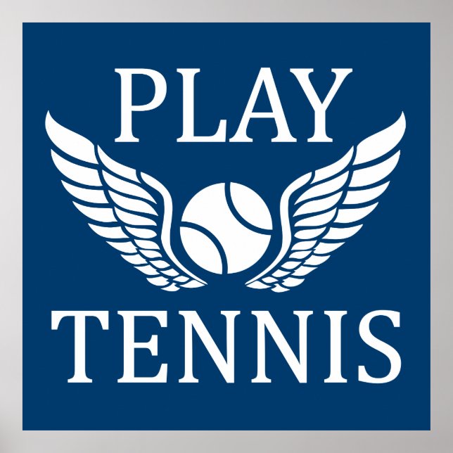 Póster Reproduzir tênis (Frente)