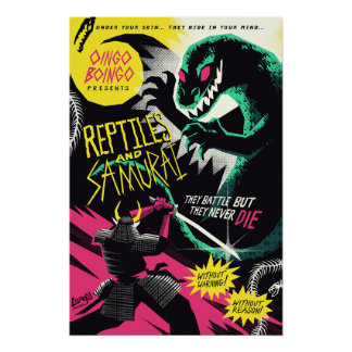 Póster Reptiles and Samurai poster