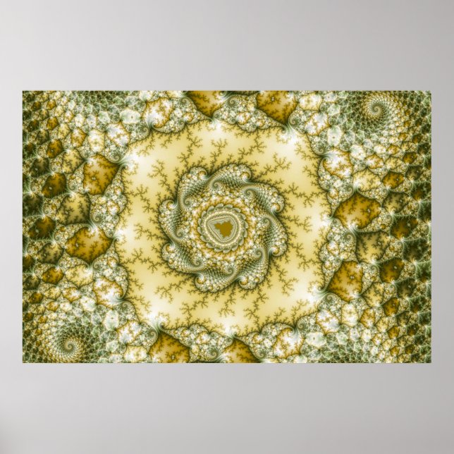 Póster Reptiliano - Arte Fractal (Frente)