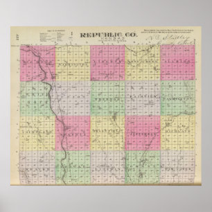 Póster Republic County, Kansas