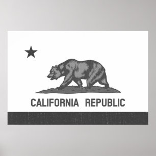 Póster República Califórnia (Preta)