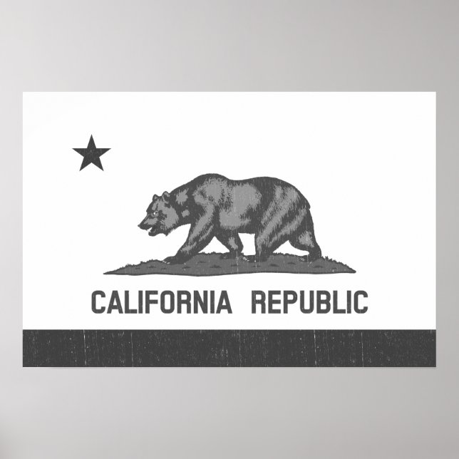 Póster República Califórnia (Preta) (Frente)
