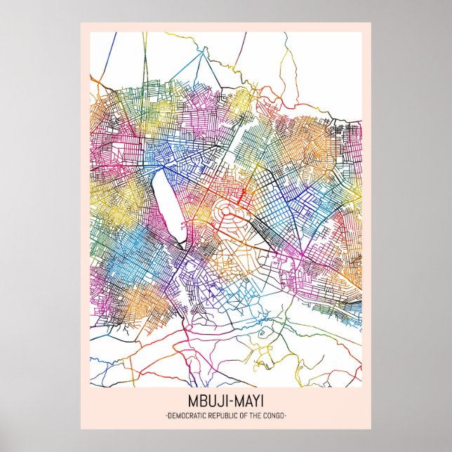 Poster República Democrática do Congo - Mbuji-Mayi (Frente)